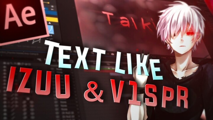 Gradient Text Like Izuu & v1spr | After effects AMV Tutorial