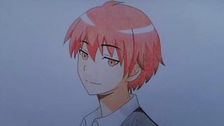 CARA MENGGAMBAR ANIME KARMA AKABANE