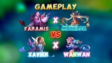 GAMEPLAY FARAMIS KETIKA LAWAN CAVIER DAN WANWAN✍️#contentcreatormlbb #wiamungtzy #gameplay #faramis