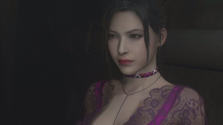 Resident Evil 2: Ada is wearing a sexy and charming purple pajamas, which is inappropriate for zombi
