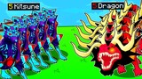 5 Kitsune Vs 5 Dragon Max Sức Mạnh Trong Blox Fruits | Roblox