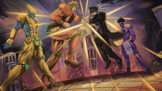 jojo内裤都被打烂了之最强替身的对决 世界VS白金之星
