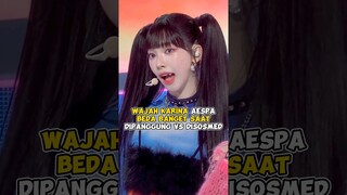 Wajah Karina Aespa beda banget saat dipanggung dengan disosmed #kpop #shorts