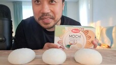 ASMR Mochi Coconut Ice Cream🍡🍨 - Chewy Eating Sounds