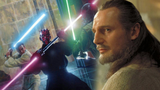 Obi Wan and Qui Gon vs Darth Maul in Star Wars - The Phantom Menace