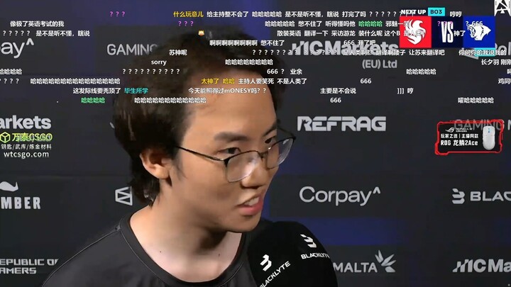 FUNNY INTERVIEW LVG PLAYER IN BLAST CS2 GAME
