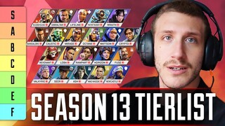 The Definitive Season 13 Tier List | Apex Legends Ranked