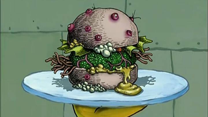 【SpongeBob SquarePants】Dirty Burger (teks buatan sendiri)
