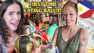 HUNGARIAN FRIEND'S FIRST TIME TRYING BALUT IN THE PHILIPPINES! & We Met the Friendliest Locals!