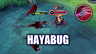 HAYABUSA IS BUGGED BEWARE! | MOBILE LEGENDS