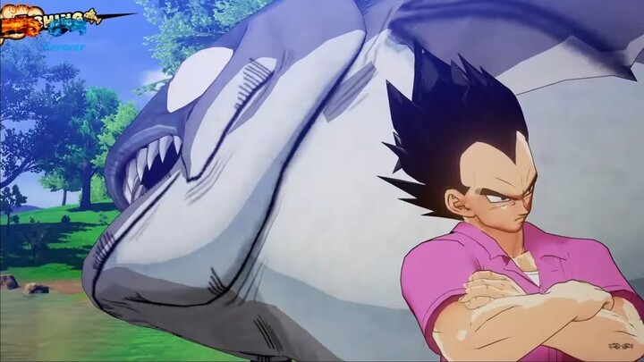 Dragon Ball Z Kakarot, Vegeta fishing, Full HD 1080p, 60 FPS, Dragon Ball Kakarot Gameplay