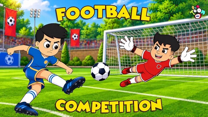 Football Competition - School Sports - Animated Stories - English Cartoon