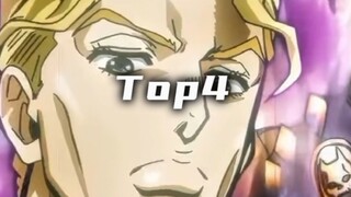 Who are the top 10 most popular characters of JOJO in North America?