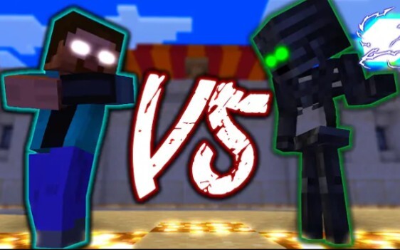 MC Monster Academy Animation丨him VS Withered Skeleton (Brother Wither)丨Minecraft Animation