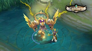 This new Lightborn skin is so COOL!! 😮😳 Mobile Legends Bang : Bang