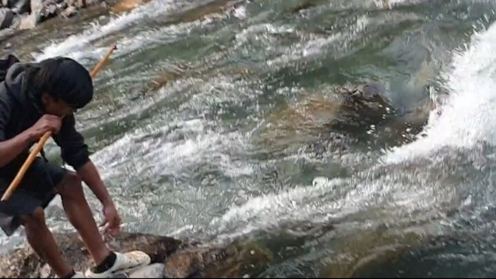 net fishing in Nepal | himalayan trout fishing technique |