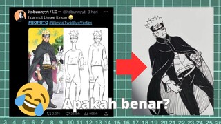 Redraw Boruto Two Blue Vortex Tangannya kepanjangan?