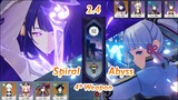 Raiden National & Ayaka Freeze | 4* Weapon Only and Below | New Spiral Abyss 2.4 - Genshin Impact