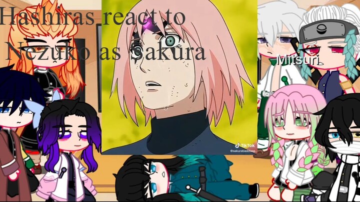 |Hashiras react to Nezuko as Sakura| made by Yuki