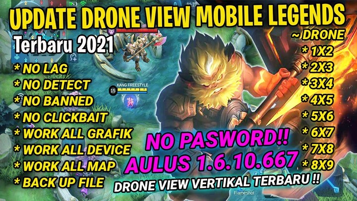 DRONE VIEW MAP MOBILE LEGENDS TERBARU 2021 - CARA MEMASANG DRONE VIEW DI MAP MOBILE LEGENDS 2021