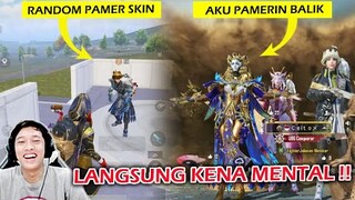 DIPAMERIN SKIN SAMA RANDOM INI , LANGSUNG PAMERIN BALIK LEBIH SULTAN!! KENA MENTAL DIA - PUBG MOBILE