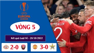 Kết quả bóng đá vòng 5 Cup Europa League 22/23 I Bảng xếp hạng