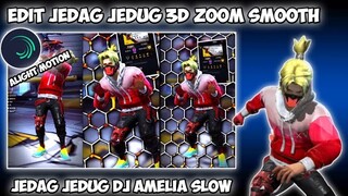 TUTORIAL CARA EDIT JEDAG FF JEDUG 3D ZOOM MAJU MUNDUR DI ALIGHT MOTION