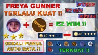 FREYA GUNNER SAKIT BANGET !! COMBO AUTO KAYA RAYA, GAPERLU NABUNG !! MAGIC CHESS MOBILE LEGENDS