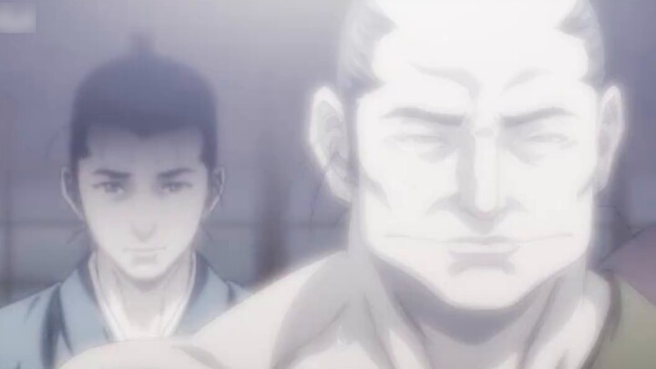 Kun raksasa berdarah sedang menggerogoti makanan, dan segera menemukan tubuh bagian bawah Ryonosuke.