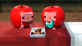 🍎Apple Axolotl wants to go viral🍌& Parotter's  best funny & cute Minecraft animation😍