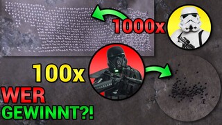 1.000 STURMTRUPPEN vs. 100 DEATH TROOPER - Wer gewinnt? - UEBS Star Wars