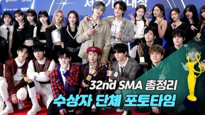 Bức ảnh tập thể hậu trường encore của NCT DREAM tại Lễ trao giải Seoul Music Awards lần thứ 32