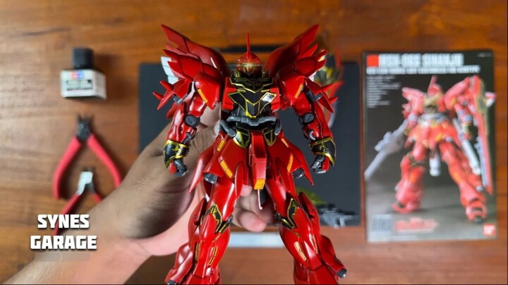 Model perakitan imersif: Bandai 58813HGUC 116 1/144 Sinanju MSN-06S Xinanzhou