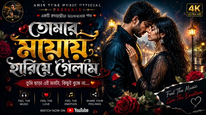 তোমার মায়ায় হারিয়ে গেলাম 💖 | Emotional Bangla Love Song 2026 | Amin Tune Music Official   #music