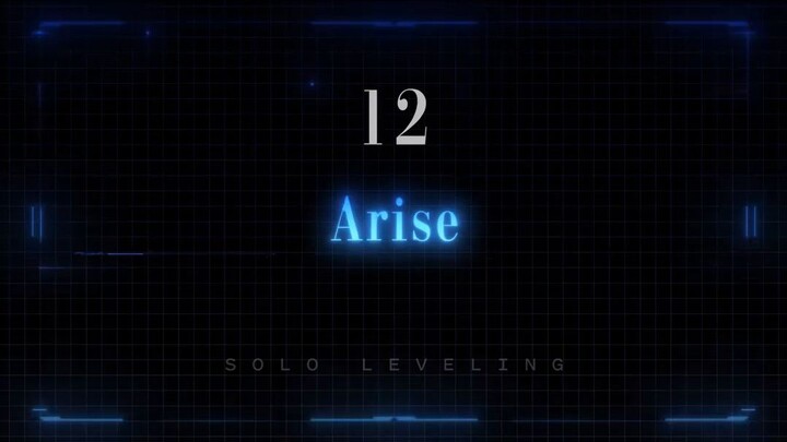 solo leveling episode 12 "ARISE" preview