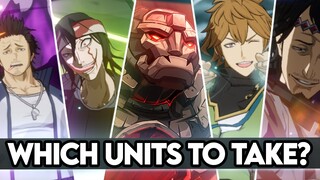 WHICH UNITS SHOULD YOU TAKE AGAINST THE RAID BOSS? SUPER EASY W/GOOD REWARDS? | BLACK CLOVER MOBILE