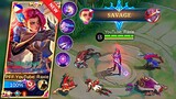 SAVAGE!! LESLEY NEW SKILL ICONS + RAXIE LESLEY BEST BUILDS & EMBLEMS! = EASY 1V5 SOLO SAVAGE! - MLBB