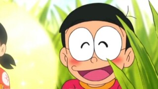 Doraemon: Nobita memakai lencana dan mengalami dongeng, dan hampir menikahi Shizuka