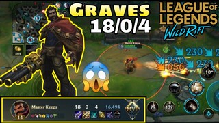 Graves KDA 18/0/4 | League of Legends: Wild Rift