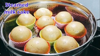 Bánh sữa hấp: Công thức đánh trứng bằng tay, bánh nở căng tròn | Tra My Cooking