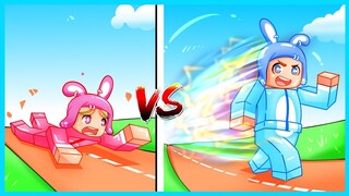 MIPAN & ZUZUZU PUNYA KEKUATAN LARI SUPER CEPAT VS LAMBAT!