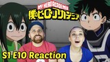 My Hero Academia [English Dub] S1 E10 "Encounter With the Unknown" REACTION! 1x10