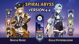 [Genshin Impact] | Navia Nuke + Eula Hyperbloom - Spiral Abyss 4.4 | Floor 12 (9★)