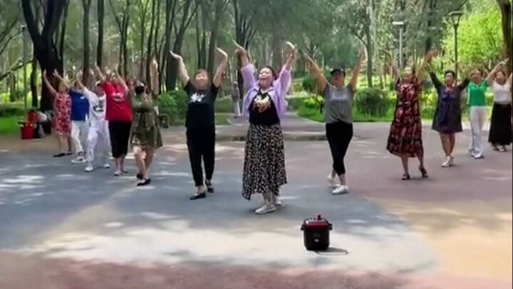 หญิงพลเรือนบนทุ่งหญ้าในสวนสาธารณะ หวนคิดถึงวัยเยาว์อันรุ่งโรจน์