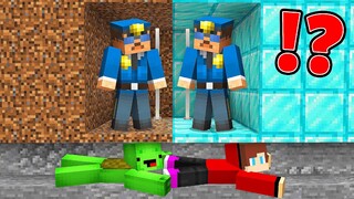 How Mikey and JJ Escape the DOUBLE DIRT and DIAMOND Prison in Minecraft? - Maizen