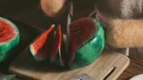 Stop Motion Animation | Watermelon Popsicle | Vertical Screen Pure Sound