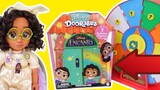 Disney Encanto Doorables with baby Mirabel playing learning trivia game