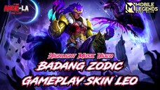 GAMEPLAY SKIN ZODIAC BADANG LEO - MOBILE LEGENDS