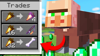 Minecraft แต่ทุกม็อบมี Villager แลกเปลี่ยน