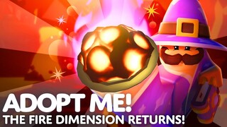 🔥 THE FIRE DIMENSION RETURNS! 🧡 4 NEW Fire Pets! 🦏 Adopt Me! on Roblox